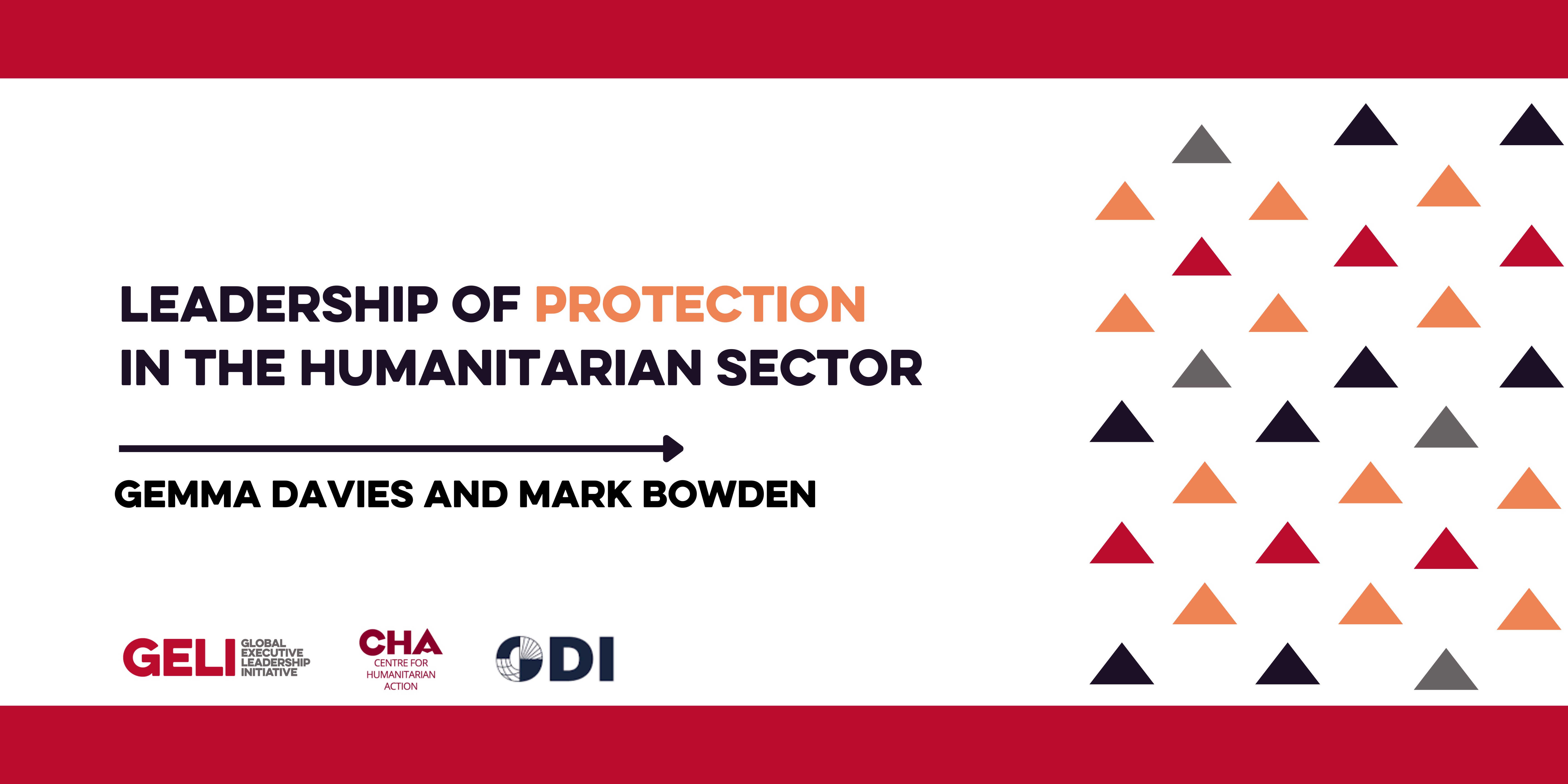 Leadership of protection in the humanitarian sector