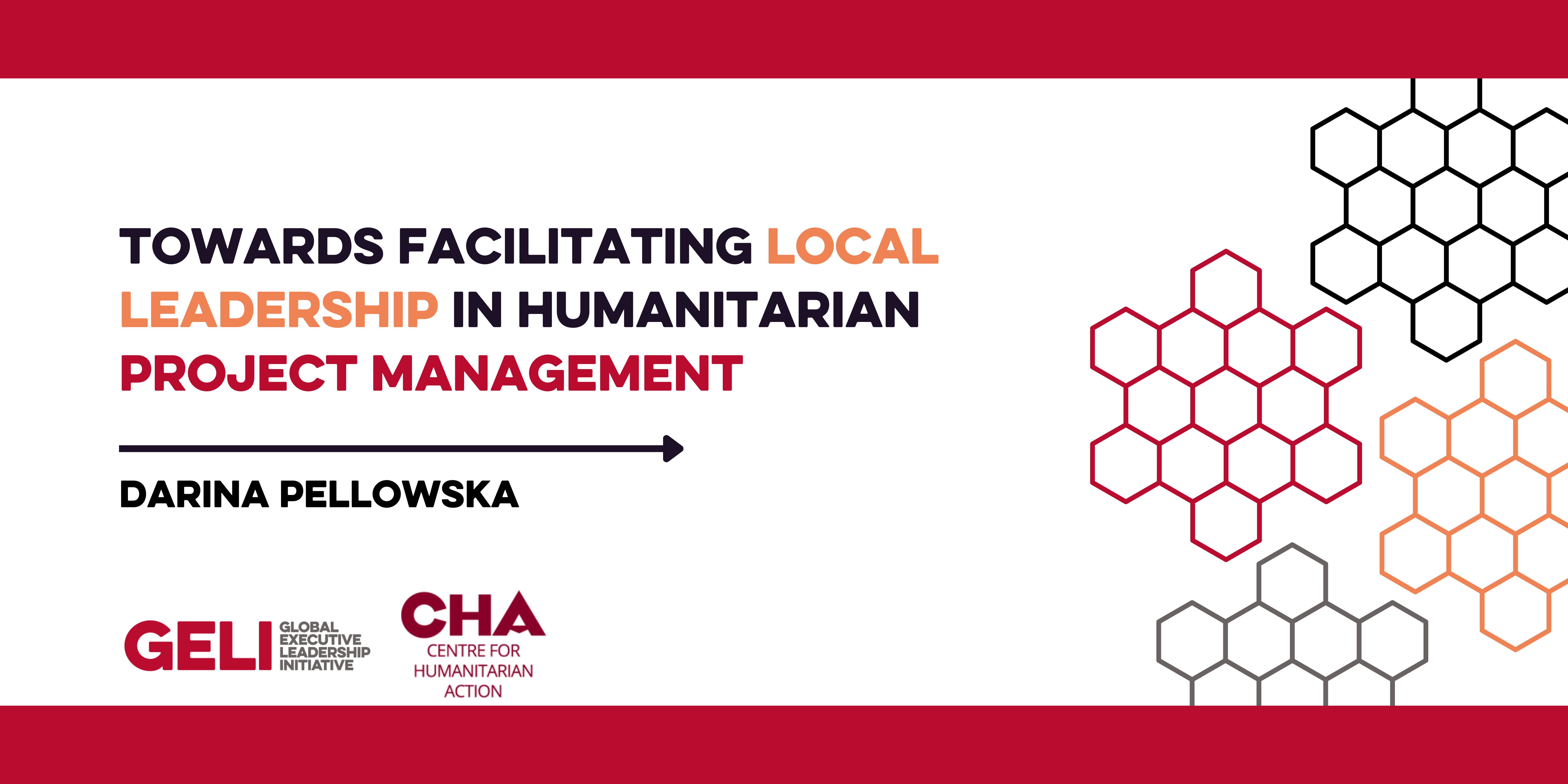 Towards facilitating local leadership in humanitarian project management